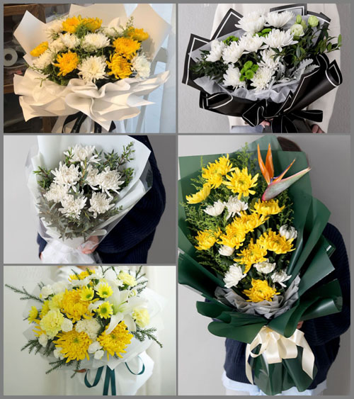 山东青岛平度市明村镇前房家村白事花束代送